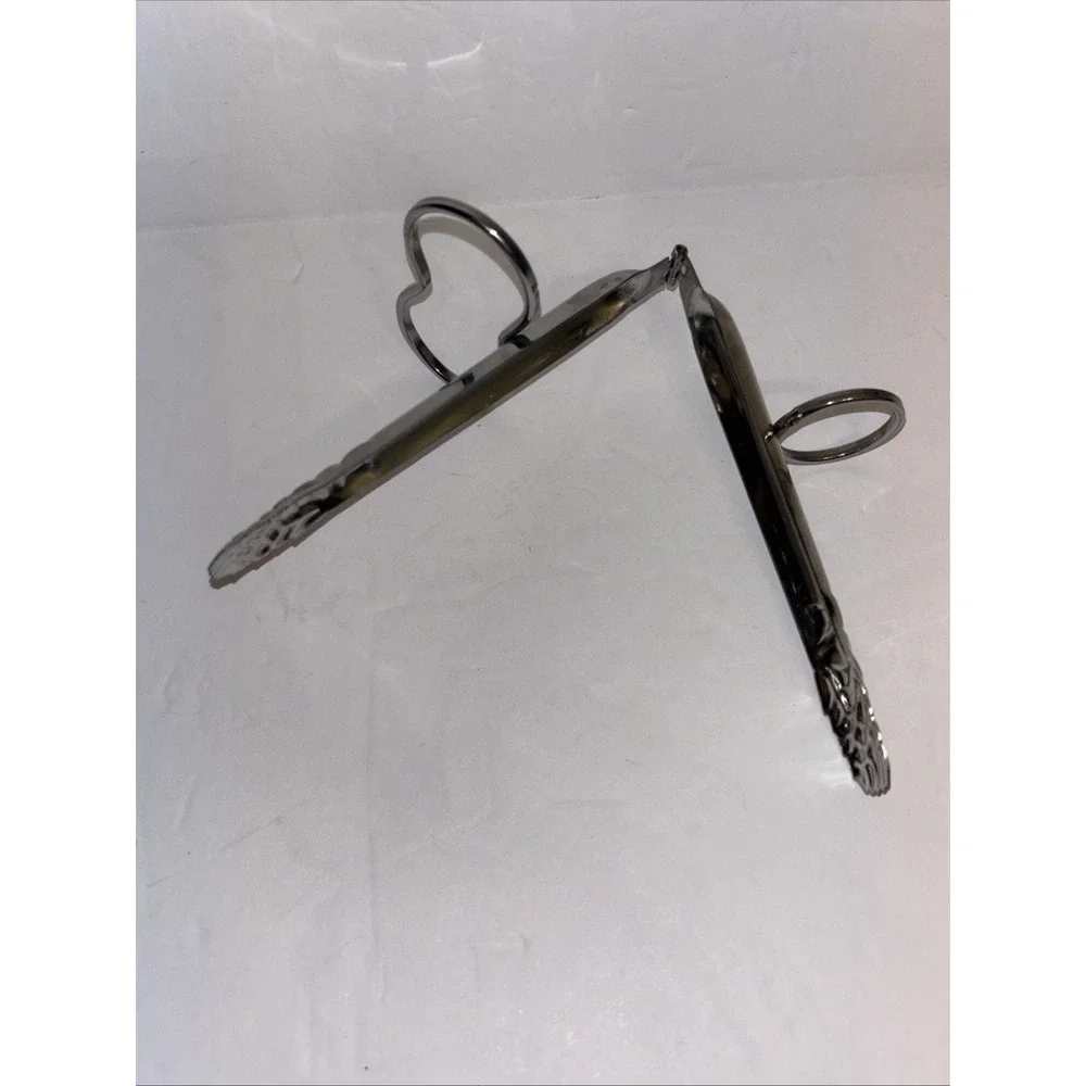 Vtg Asparagus Tongs With Finger Loops Hinged Figural Stalks Grabber Utensil